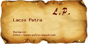 Laczo Petra névjegykártya